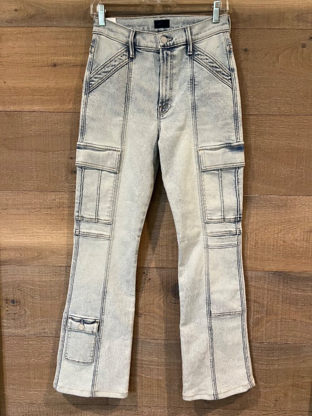 MOTHER The Swiss Army Desperado Heel Glamour Shot Jeans SIZE 27 - Picture 2 of 12